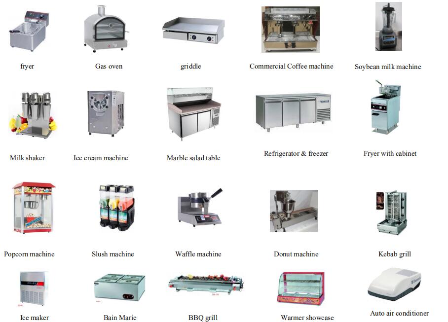 portable kitchen equipment for food trailers